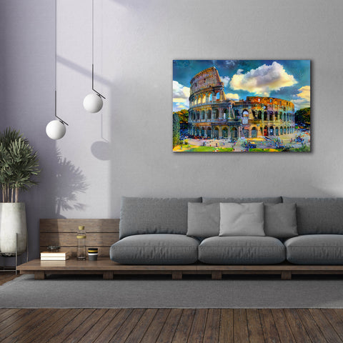 Image of 'Rome Italy Colosseum Ver1' by Pedro Gavidia, Canvas Wall Art,60 x 40