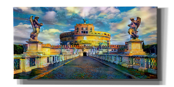 'Rome Italy Castel Sant Angelo Mausoleum of Hadrian' by Pedro Gavidia, Canvas Wall Art