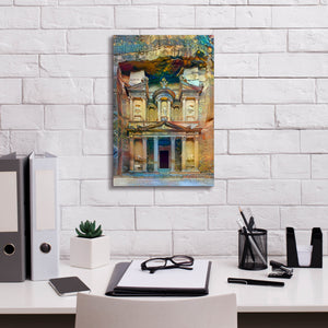 'Petra Jordan' by Pedro Gavidia, Canvas Wall Art,12 x 18