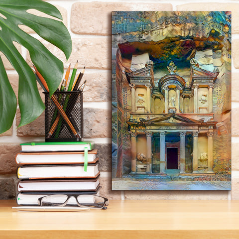 Image of 'Petra Jordan' by Pedro Gavidia, Canvas Wall Art,12 x 18