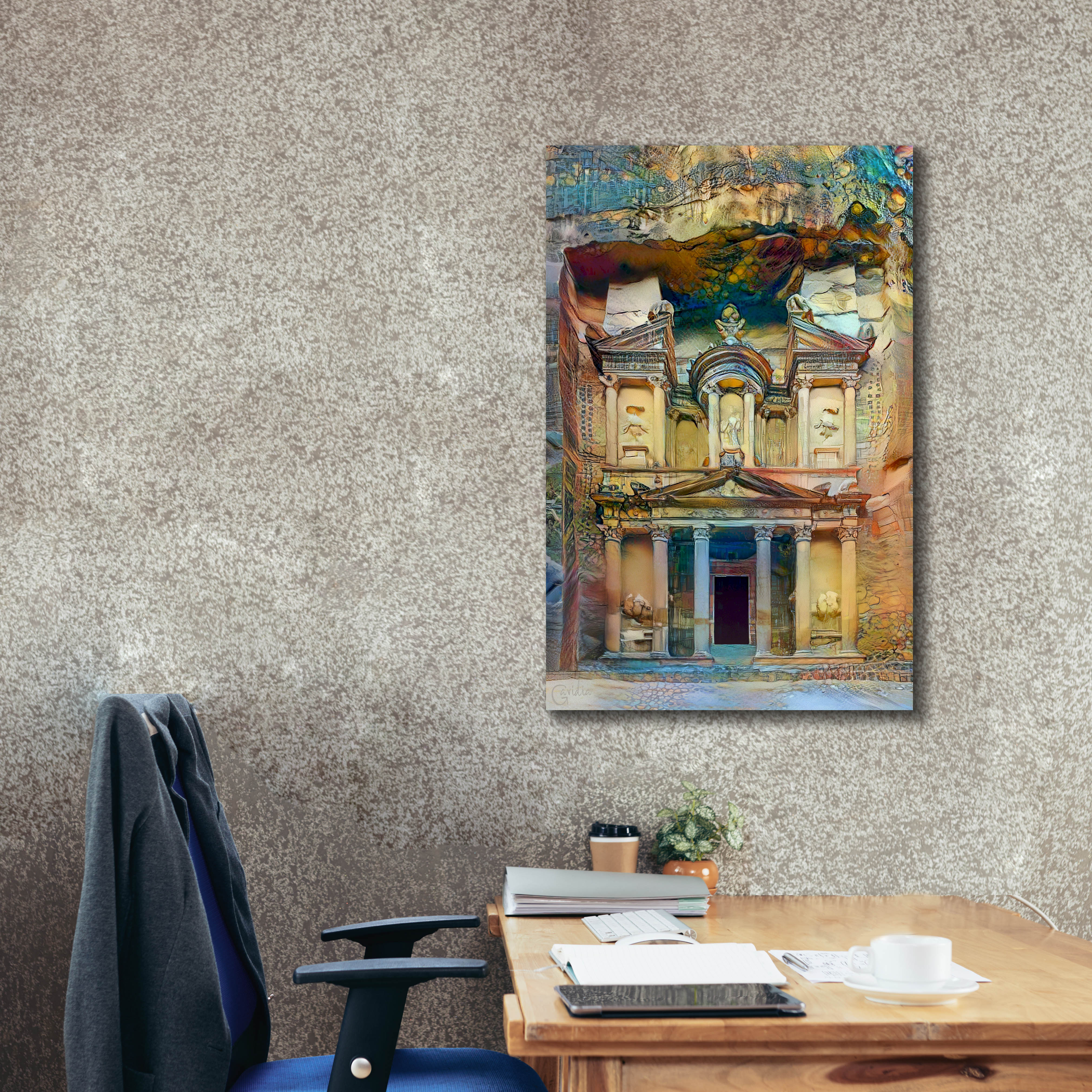 'Petra Jordan' by Pedro Gavidia, Canvas Wall Art,26 x 40