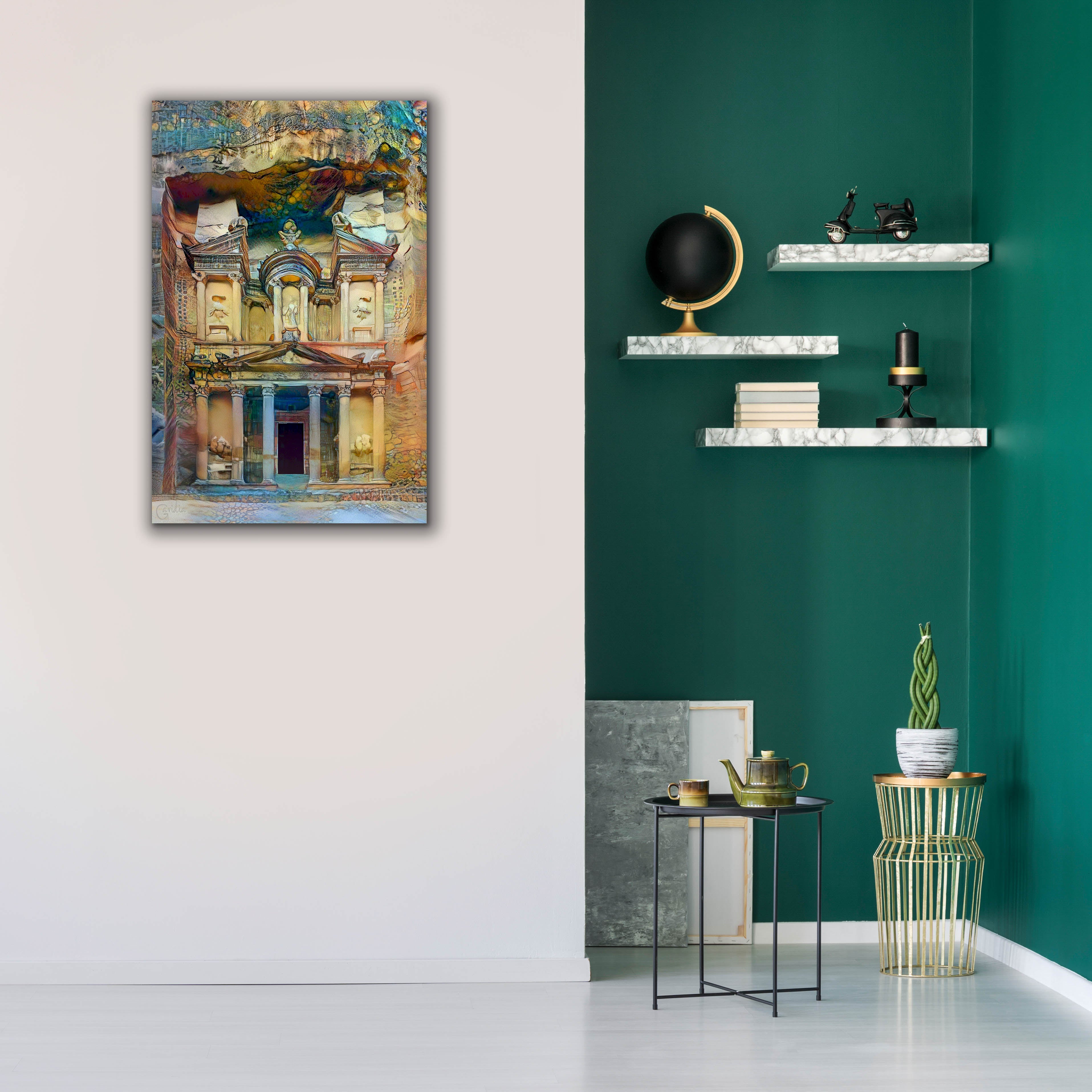 'Petra Jordan' by Pedro Gavidia, Canvas Wall Art,26 x 40