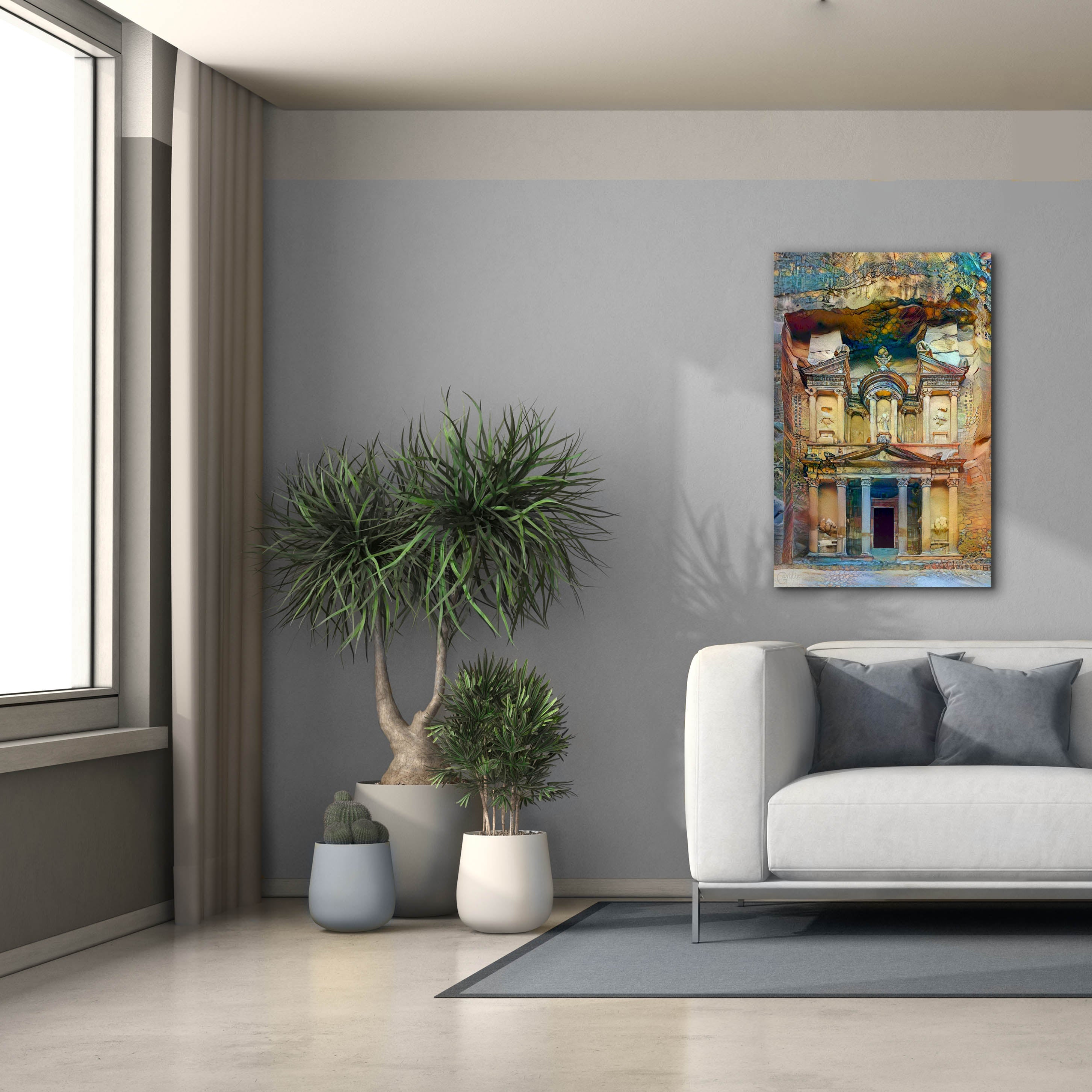 'Petra Jordan' by Pedro Gavidia, Canvas Wall Art,26 x 40