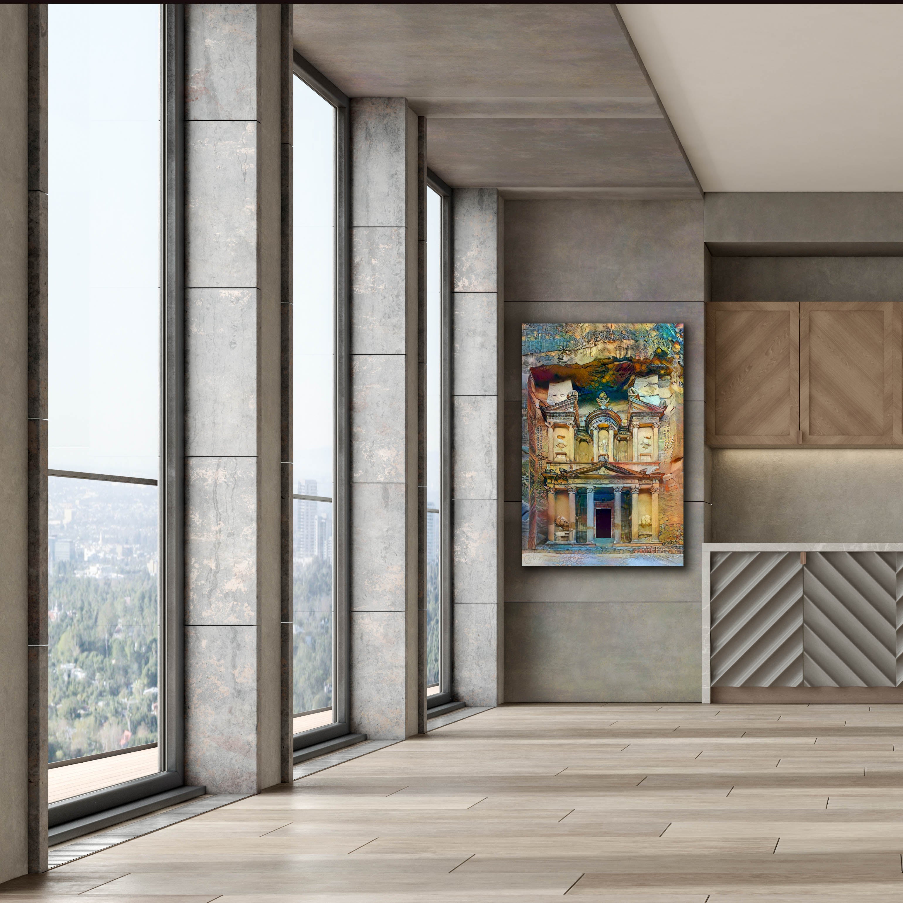 'Petra Jordan' by Pedro Gavidia, Canvas Wall Art,40 x 60