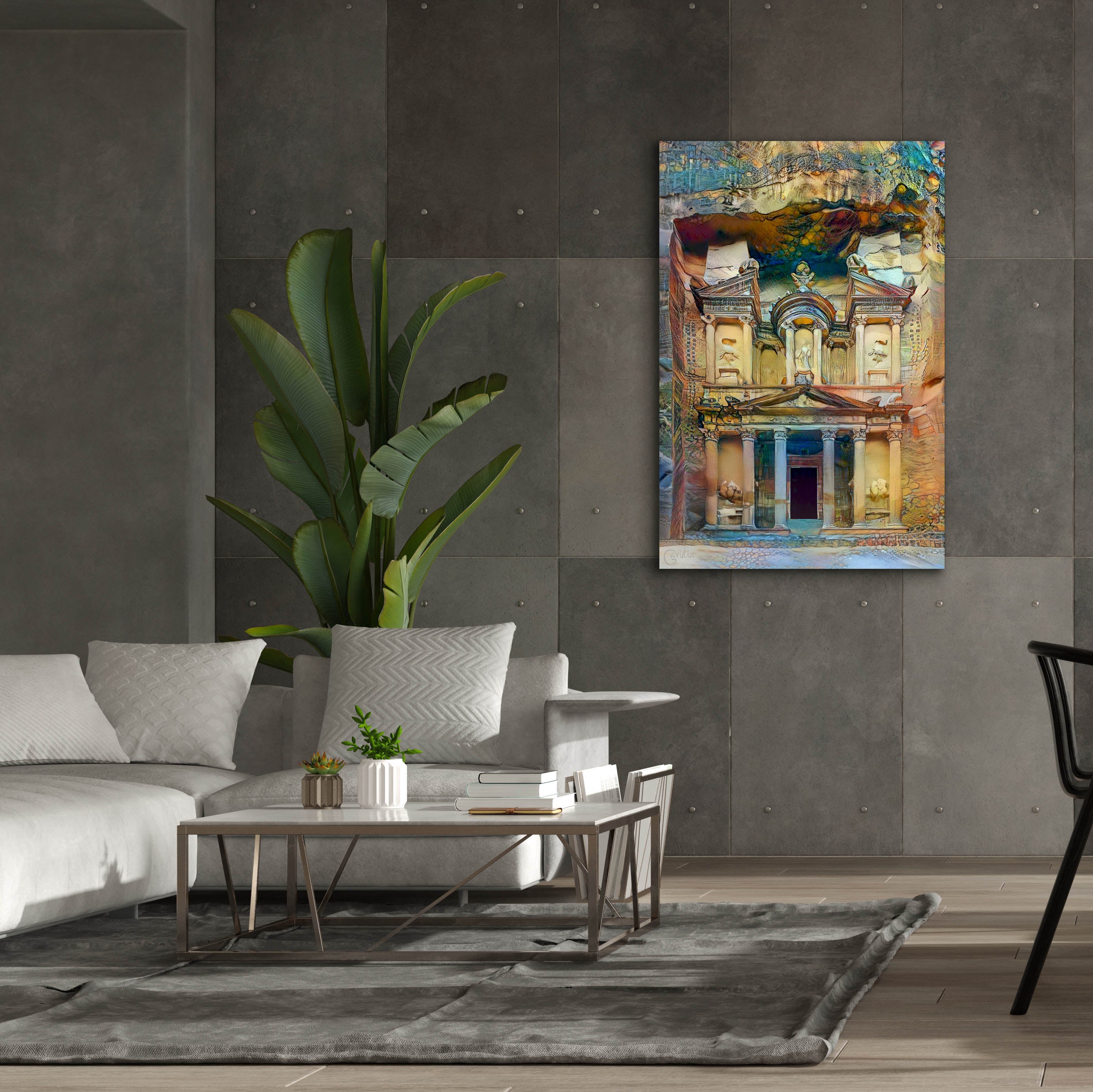 'Petra Jordan' by Pedro Gavidia, Canvas Wall Art,40 x 60