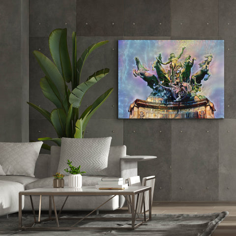 Image of 'Paris France Quadriga at Grand Palais' by Pedro Gavidia, Canvas Wall Art,54 x 40