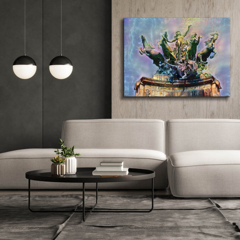 Image of 'Paris France Quadriga at Grand Palais' by Pedro Gavidia, Canvas Wall Art,54 x 40