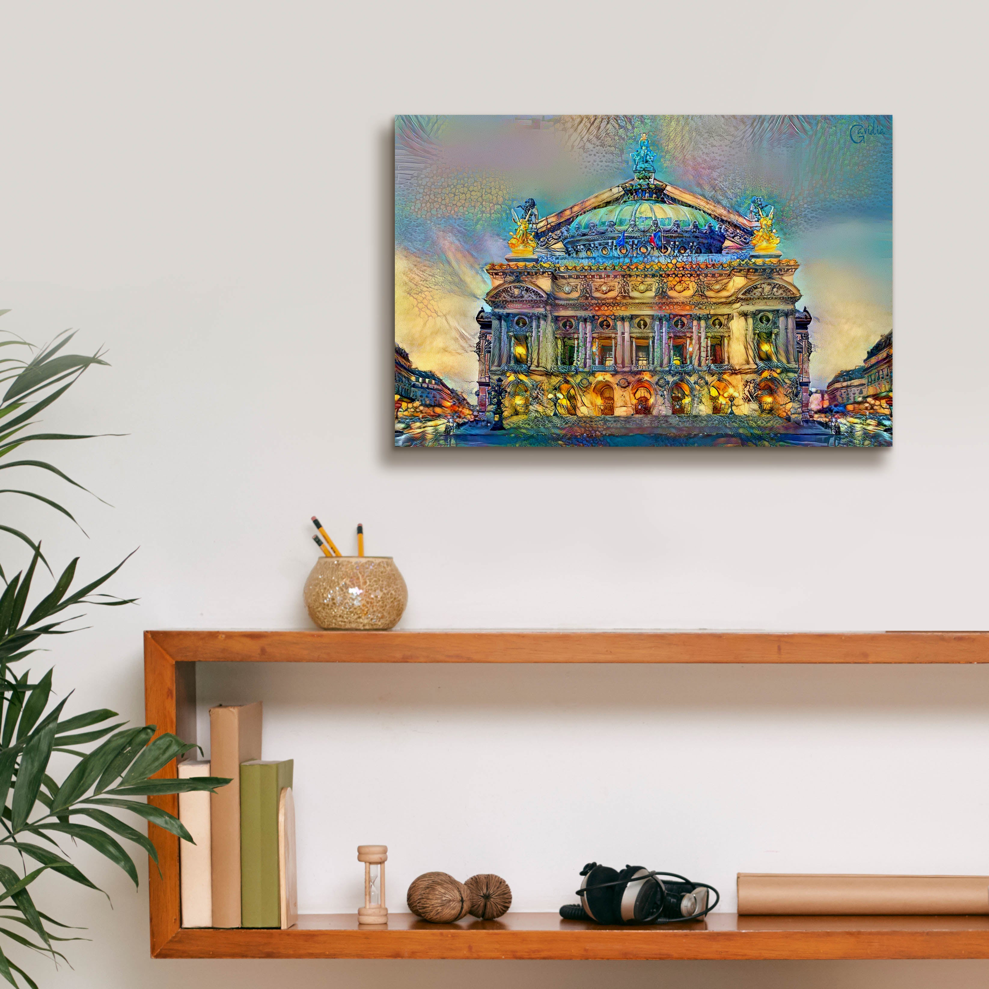 'Paris France Opera Garnier' by Pedro Gavidia, Canvas Wall Art,18 x 12