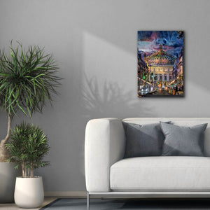 'Paris France Opera Garnier at dusk' by Pedro Gavidia, Canvas Wall Art,18 x 26