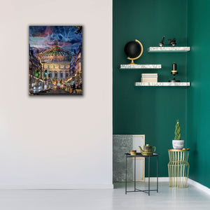 'Paris France Opera Garnier at dusk' by Pedro Gavidia, Canvas Wall Art,26 x 34