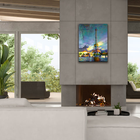 Image of 'Paris France Eiffel Tower' by Pedro Gavidia, Canvas Wall Art,26 x 34