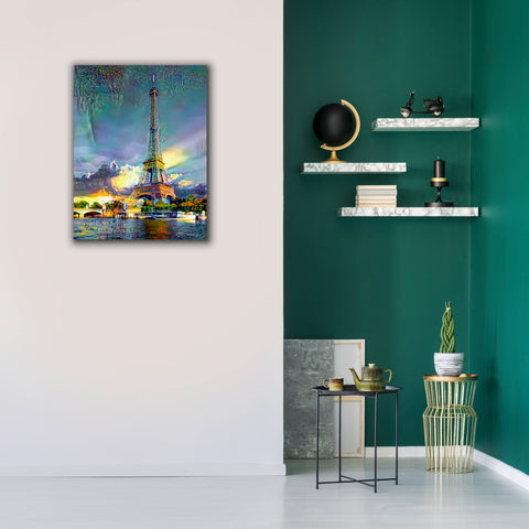 Image of 'Paris France Eiffel Tower' by Pedro Gavidia, Canvas Wall Art,26 x 34
