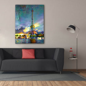 'Paris France Eiffel Tower' by Pedro Gavidia, Canvas Wall Art,40 x 54