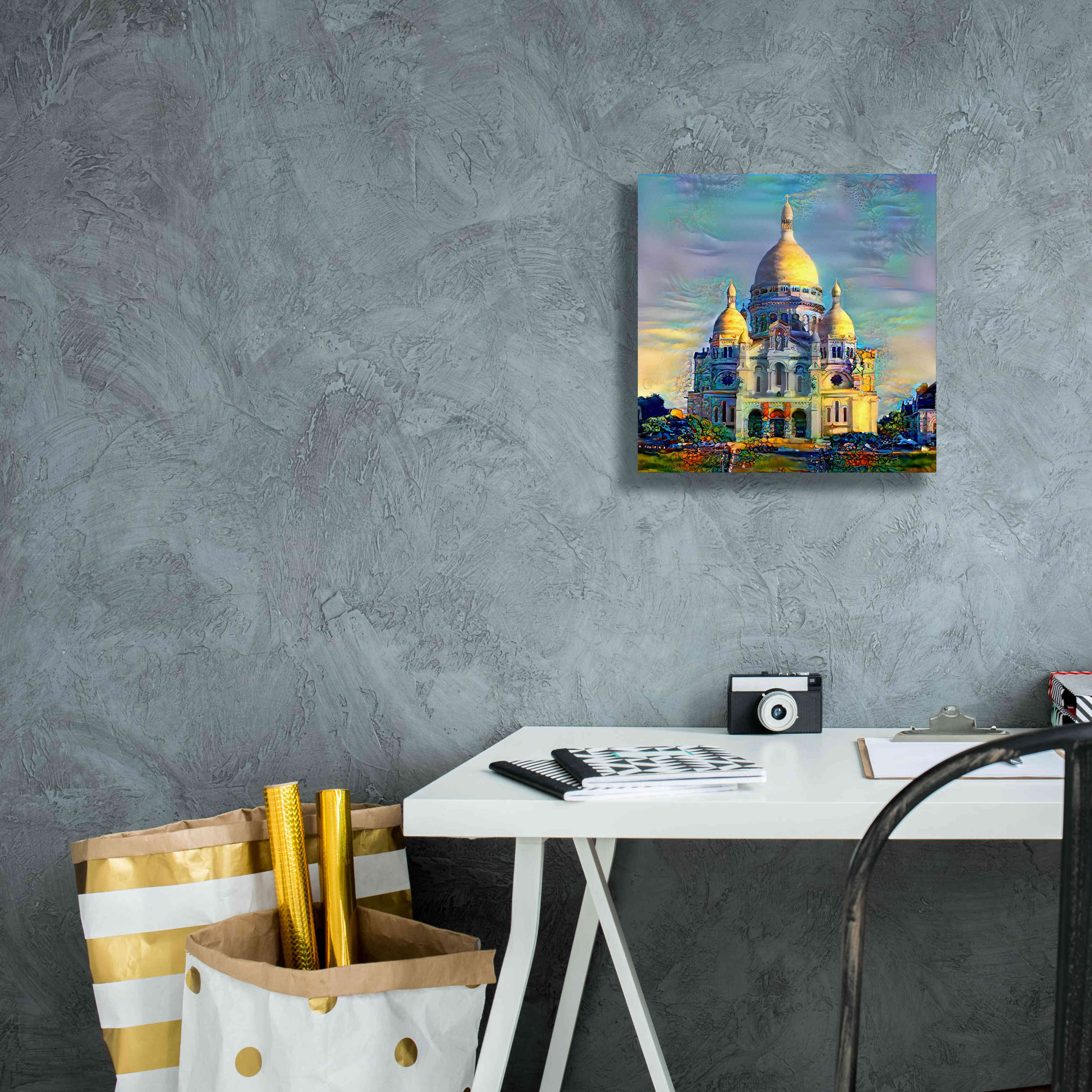 'Paris France Basilica of the Sacred Heart Sacre Coeur' by Pedro Gavidia, Canvas Wall Art,12 x 12