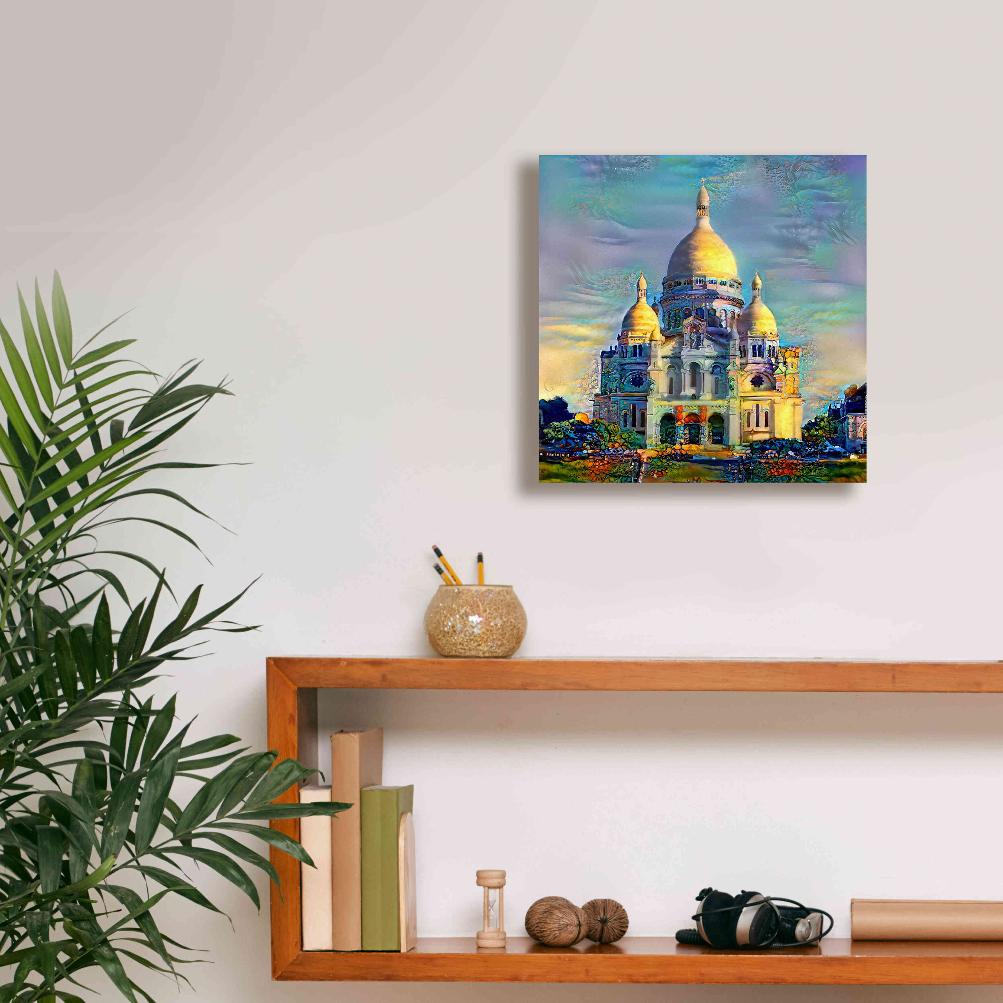 'Paris France Basilica of the Sacred Heart Sacre Coeur' by Pedro Gavidia, Canvas Wall Art,12 x 12