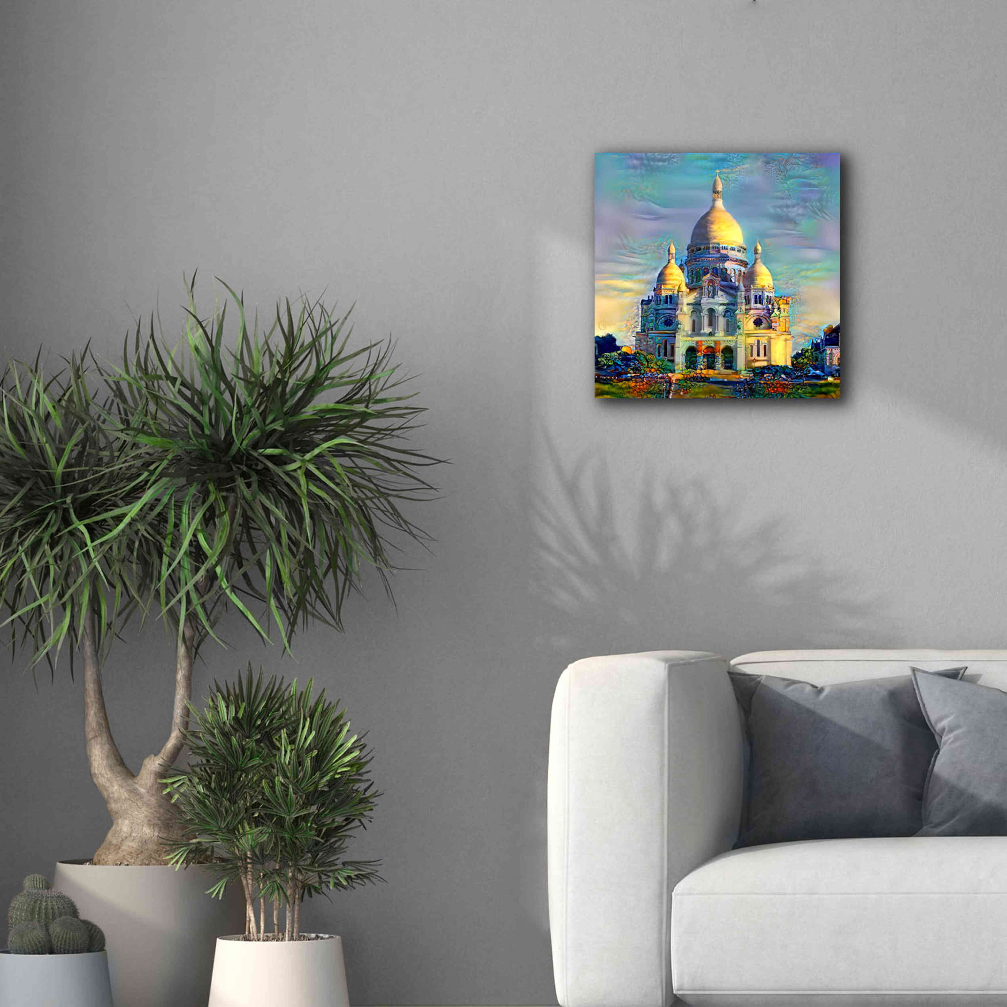'Paris France Basilica of the Sacred Heart Sacre Coeur' by Pedro Gavidia, Canvas Wall Art,18 x 18