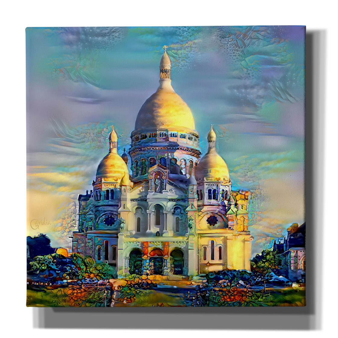 'Paris France Basilica of the Sacred Heart Sacre Coeur' by Pedro Gavidia, Canvas Wall Art