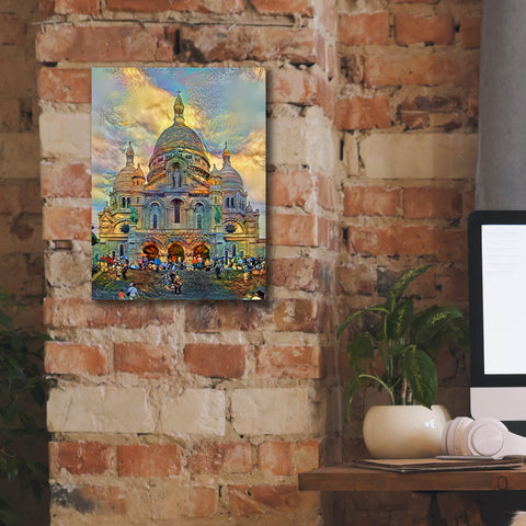 Image of 'Paris France Basilica of the Sacred Heart Sacre Coeur 2' by Pedro Gavidia, Canvas Wall Art,12 x 16