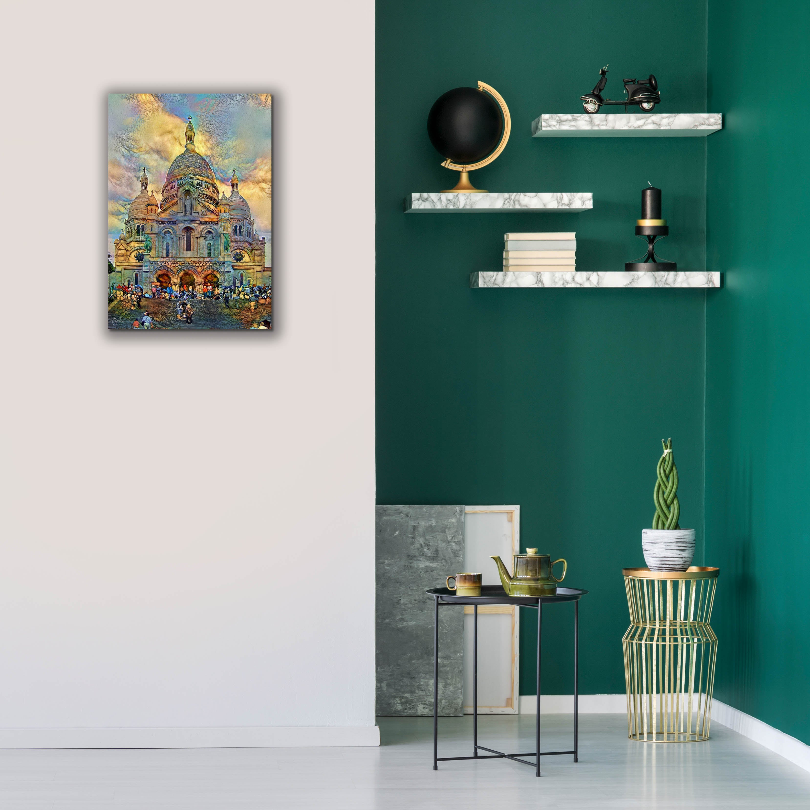 'Paris France Basilica of the Sacred Heart Sacre Coeur 2' by Pedro Gavidia, Canvas Wall Art,18 x 26