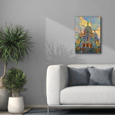 Image of 'Paris France Basilica of the Sacred Heart Sacre Coeur 2' by Pedro Gavidia, Canvas Wall Art,18 x 26