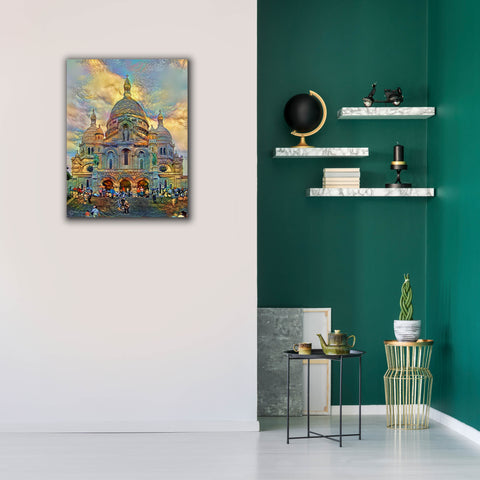 Image of 'Paris France Basilica of the Sacred Heart Sacre Coeur 2' by Pedro Gavidia, Canvas Wall Art,26 x 34