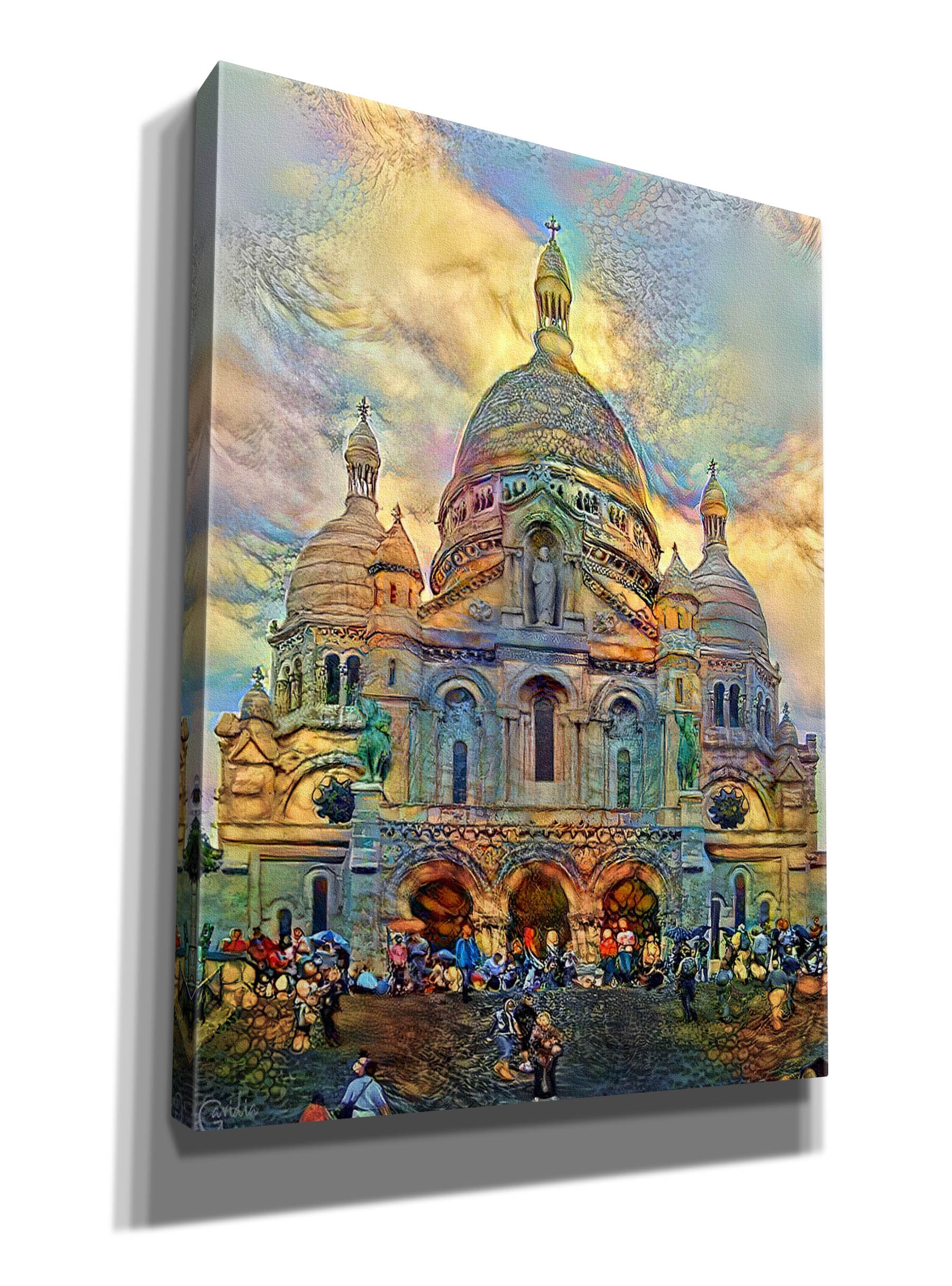 'Paris France Basilica of the Sacred Heart Sacre Coeur 2' by Pedro Gavidia, Canvas Wall Art