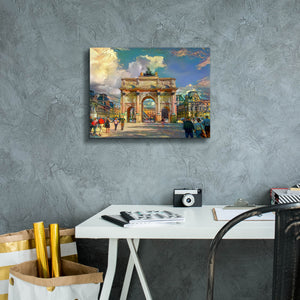 'Paris France Arch of Carrousel' by Pedro Gavidia, Canvas Wall Art,16 x 12