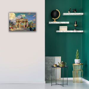 'Paris France Arch of Carrousel' by Pedro Gavidia, Canvas Wall Art,26 x 18