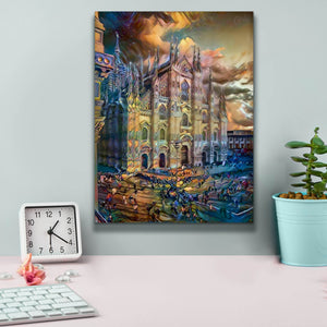 'Milan Italy Domm Cathedral' by Pedro Gavidia, Canvas Wall Art,12 x 16