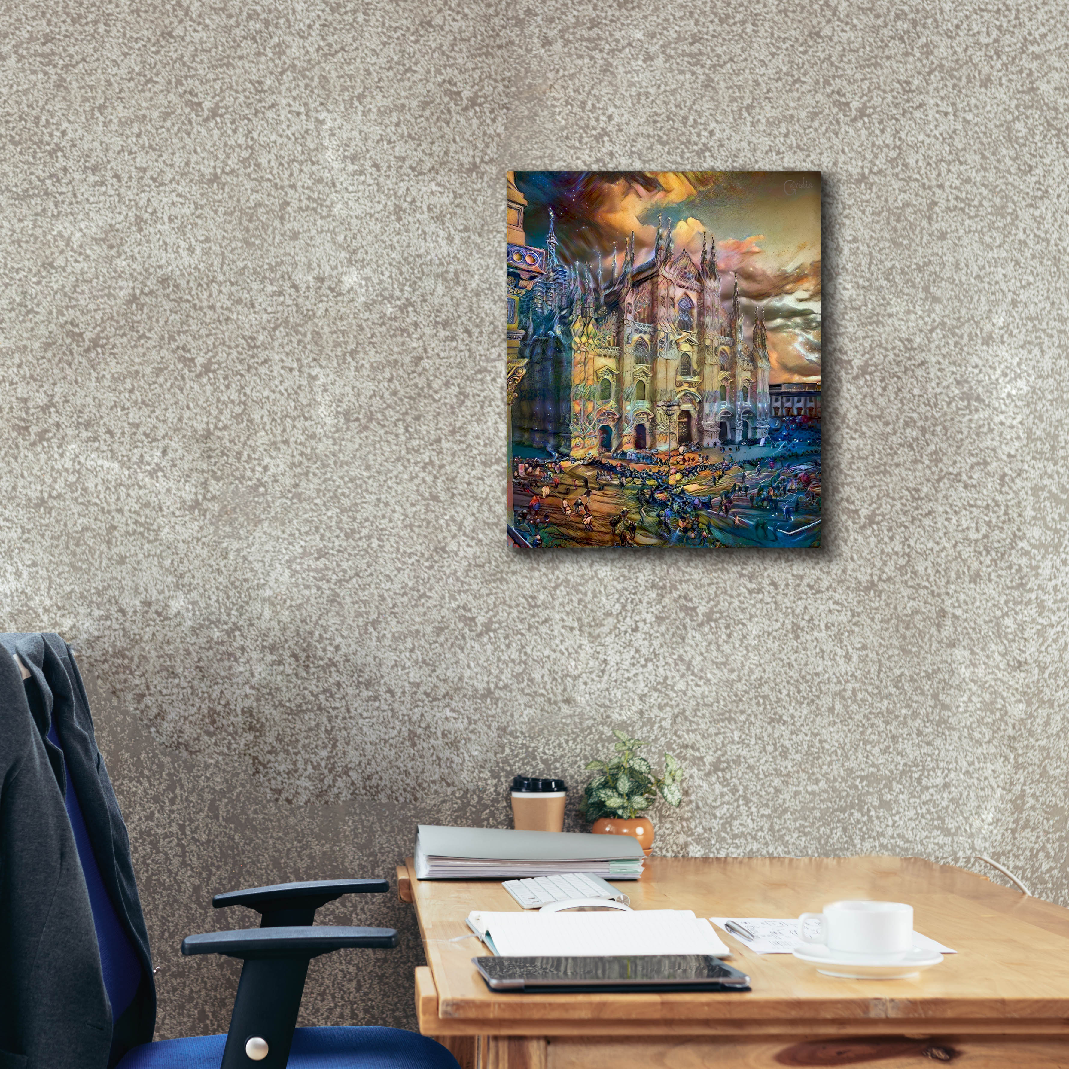 'Milan Italy Domm Cathedral' by Pedro Gavidia, Canvas Wall Art,20 x 24