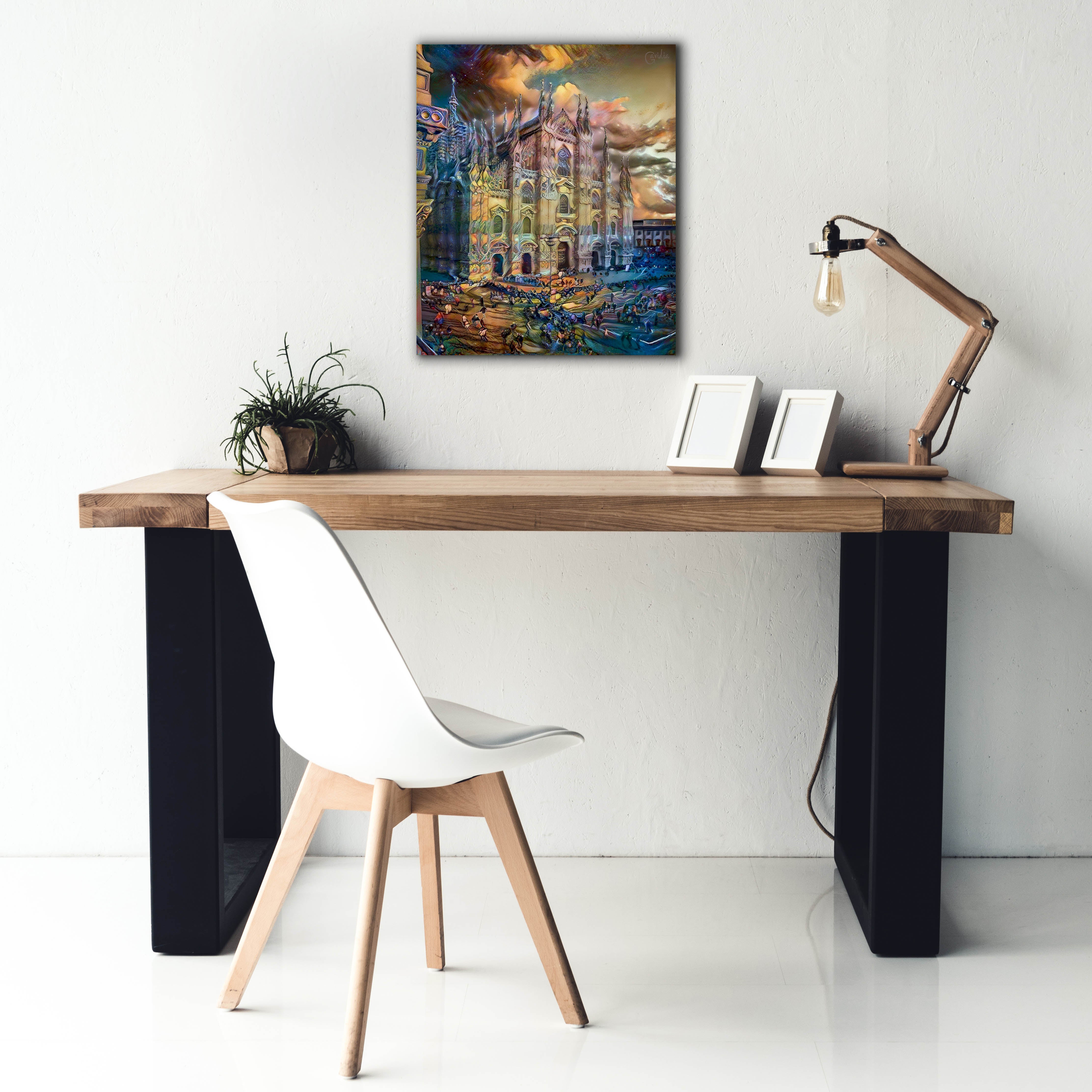 'Milan Italy Domm Cathedral' by Pedro Gavidia, Canvas Wall Art,20 x 24