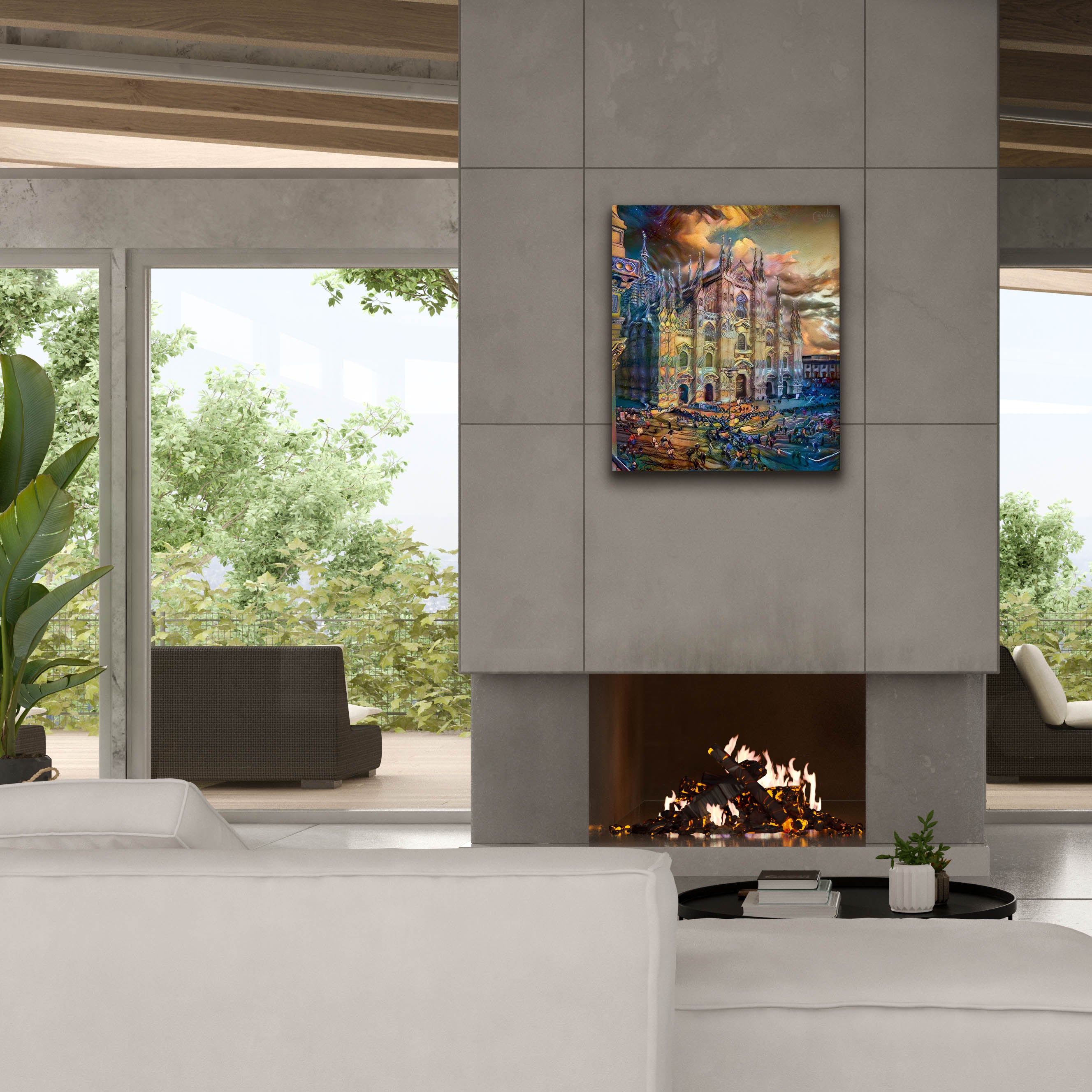 'Milan Italy Domm Cathedral' by Pedro Gavidia, Canvas Wall Art,26 x 30