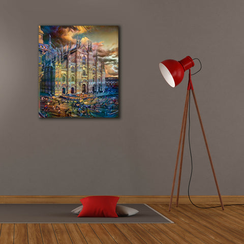 Image of 'Milan Italy Domm Cathedral' by Pedro Gavidia, Canvas Wall Art,26 x 30