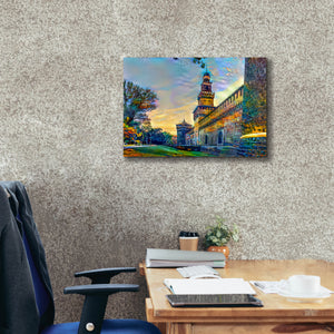 'Milan Italy Castello Sforzesco' by Pedro Gavidia, Canvas Wall Art,26 x 18