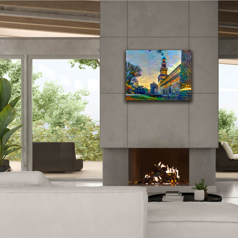 Image of 'Milan Italy Castello Sforzesco' by Pedro Gavidia, Canvas Wall Art,34 x 26