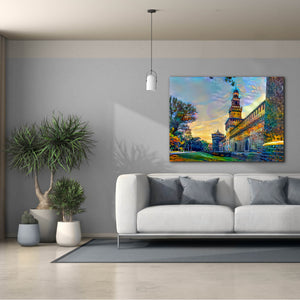 'Milan Italy Castello Sforzesco' by Pedro Gavidia, Canvas Wall Art,54 x 40
