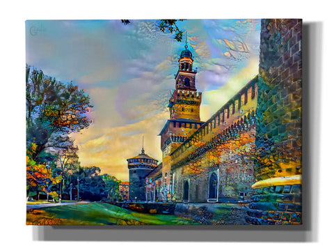 Image of 'Milan Italy Castello Sforzesco' by Pedro Gavidia, Canvas Wall Art
