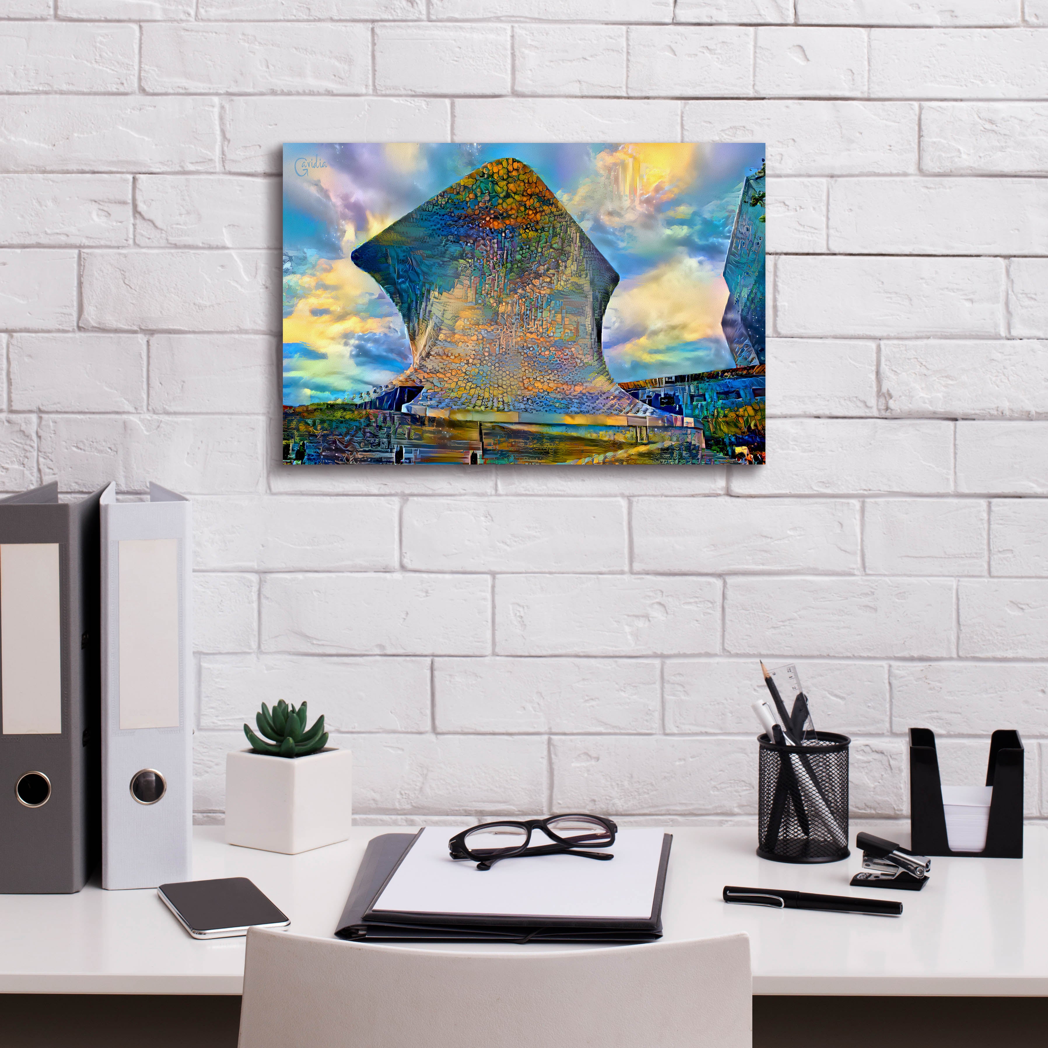 'Mexico City Soumaya Museum' by Pedro Gavidia, Canvas Wall Art,18 x 12