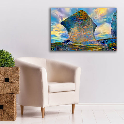 Image of 'Mexico City Soumaya Museum' by Pedro Gavidia, Canvas Wall Art,40 x 26