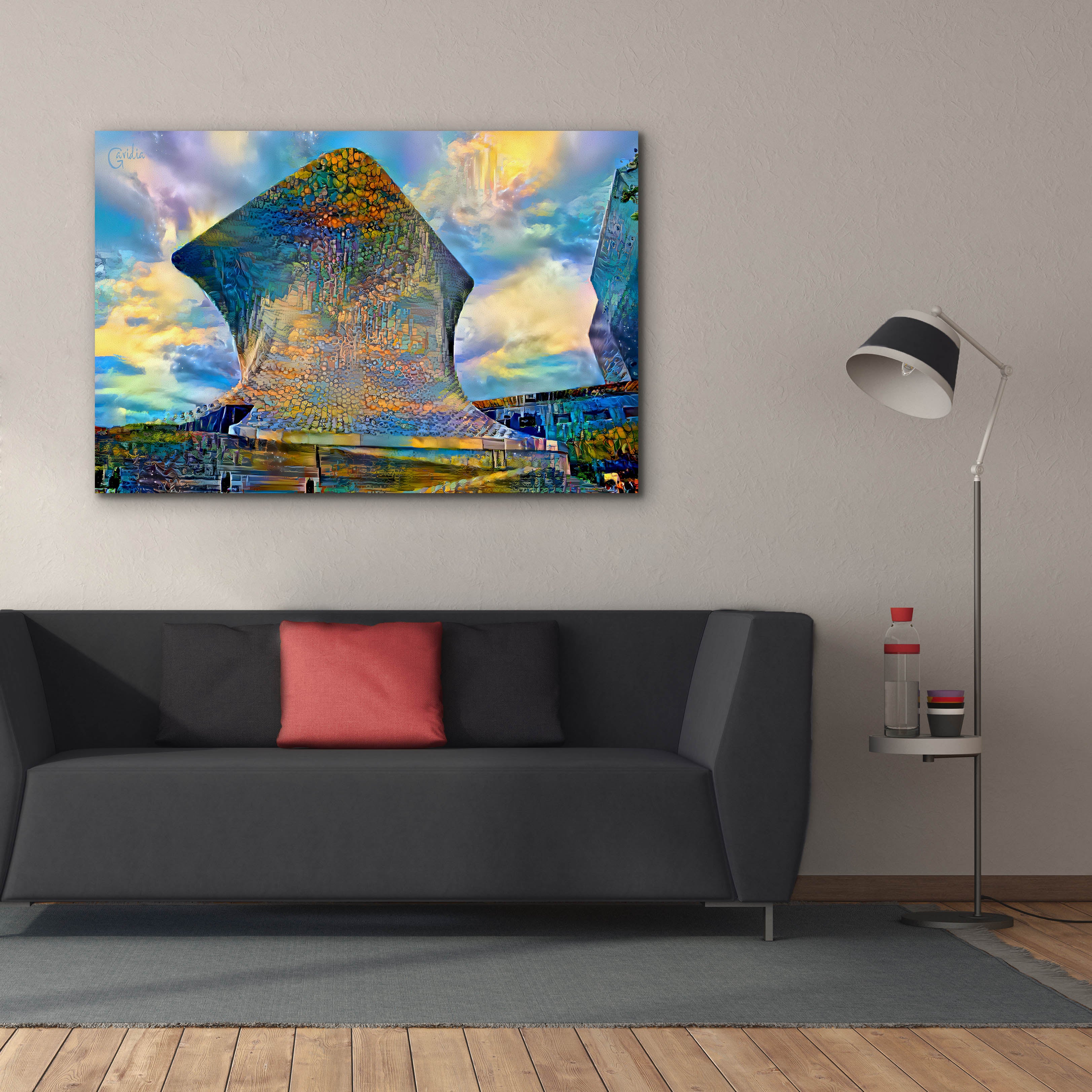 'Mexico City Soumaya Museum' by Pedro Gavidia, Canvas Wall Art,60 x 40