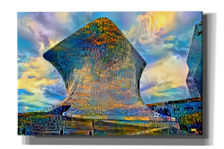'Mexico City Soumaya Museum' by Pedro Gavidia, Canvas Wall Art