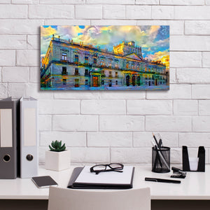 'Mexico City Palace of Mines' by Pedro Gavidia, Canvas Wall Art,24 x 12