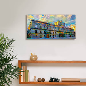 'Mexico City Palace of Mines' by Pedro Gavidia, Canvas Wall Art,24 x 12