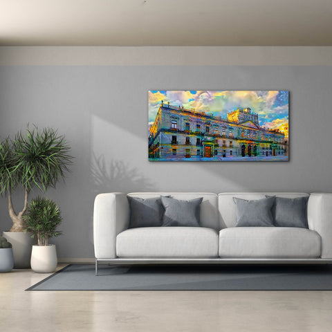Image of 'Mexico City Palace of Mines' by Pedro Gavidia, Canvas Wall Art,60 x 30