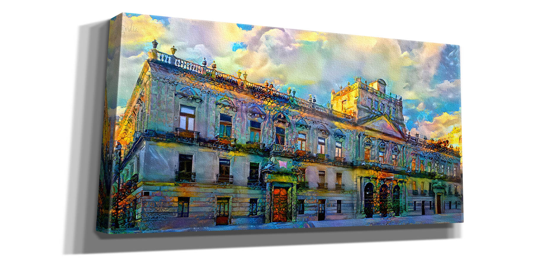 'Mexico City Palace of Mines' by Pedro Gavidia, Canvas Wall Art