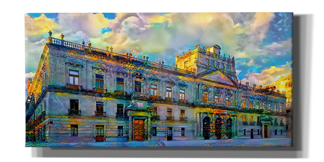 'Mexico City Palace of Mines' by Pedro Gavidia, Canvas Wall Art