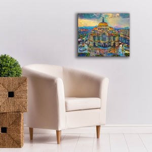 'Mexico City Palace of Fine Arts in the rain' by Pedro Gavidia, Canvas Wall Art,24 x 20