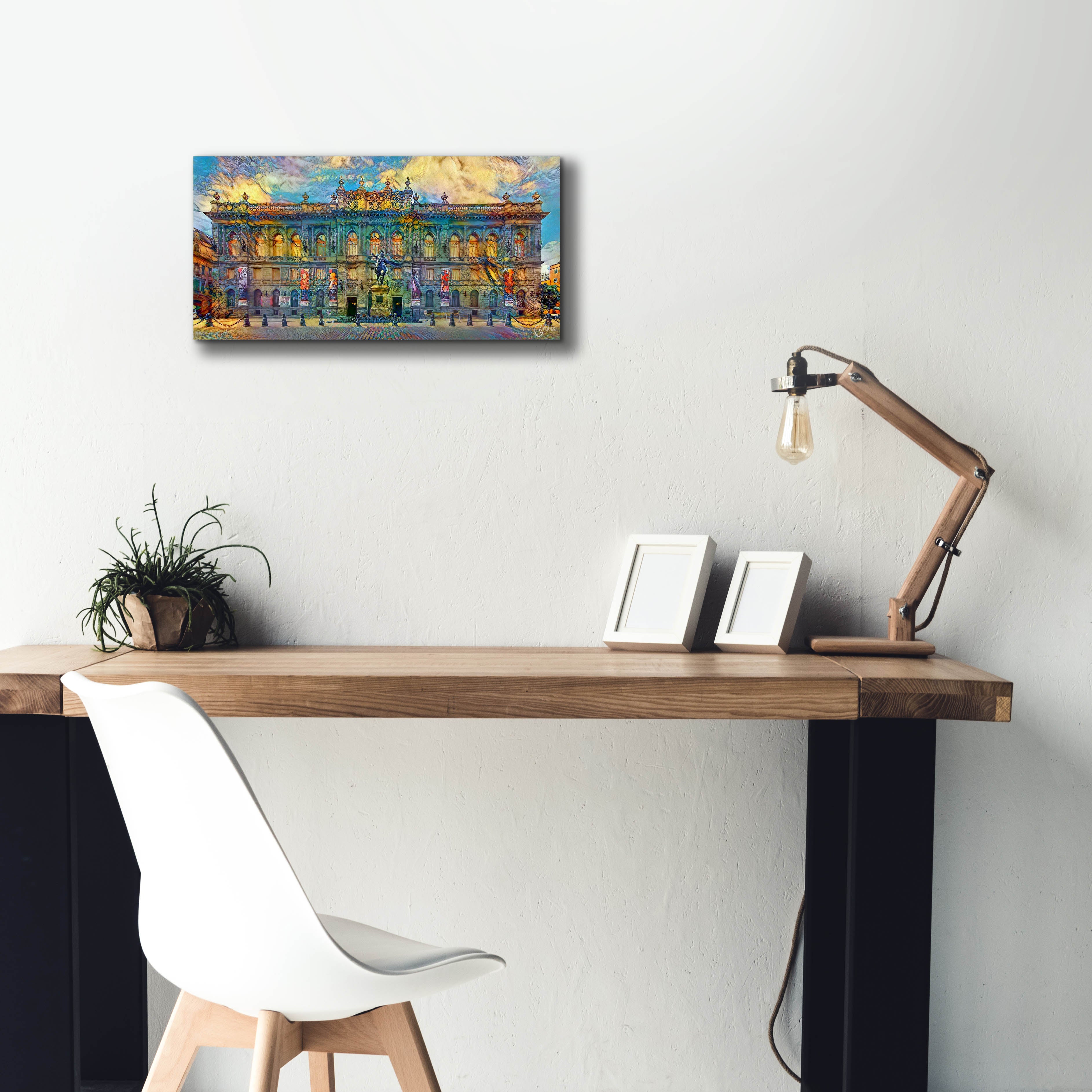 'Mexico City National Museum of Art' by Pedro Gavidia, Canvas Wall Art,24 x 12