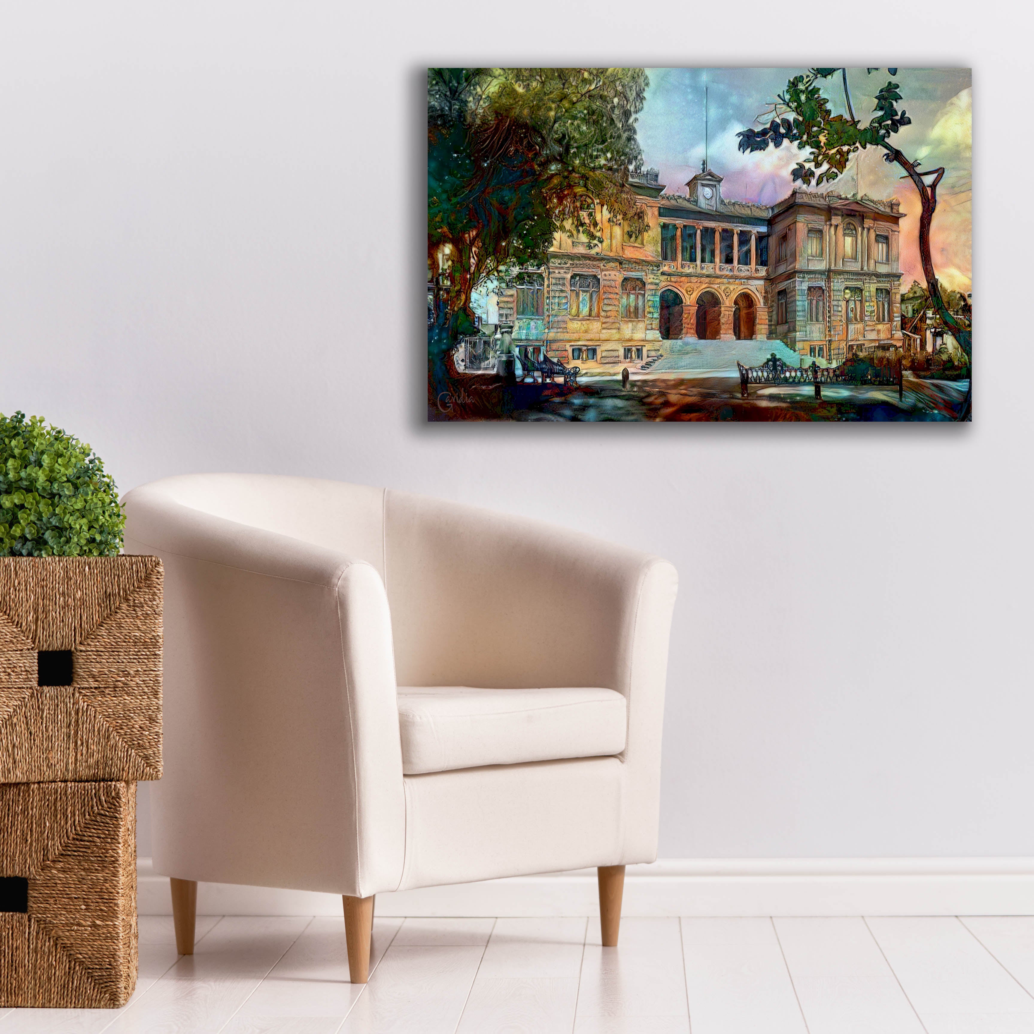 'Mexico City Museum of Geology' by Pedro Gavidia, Canvas Wall Art,40 x 26