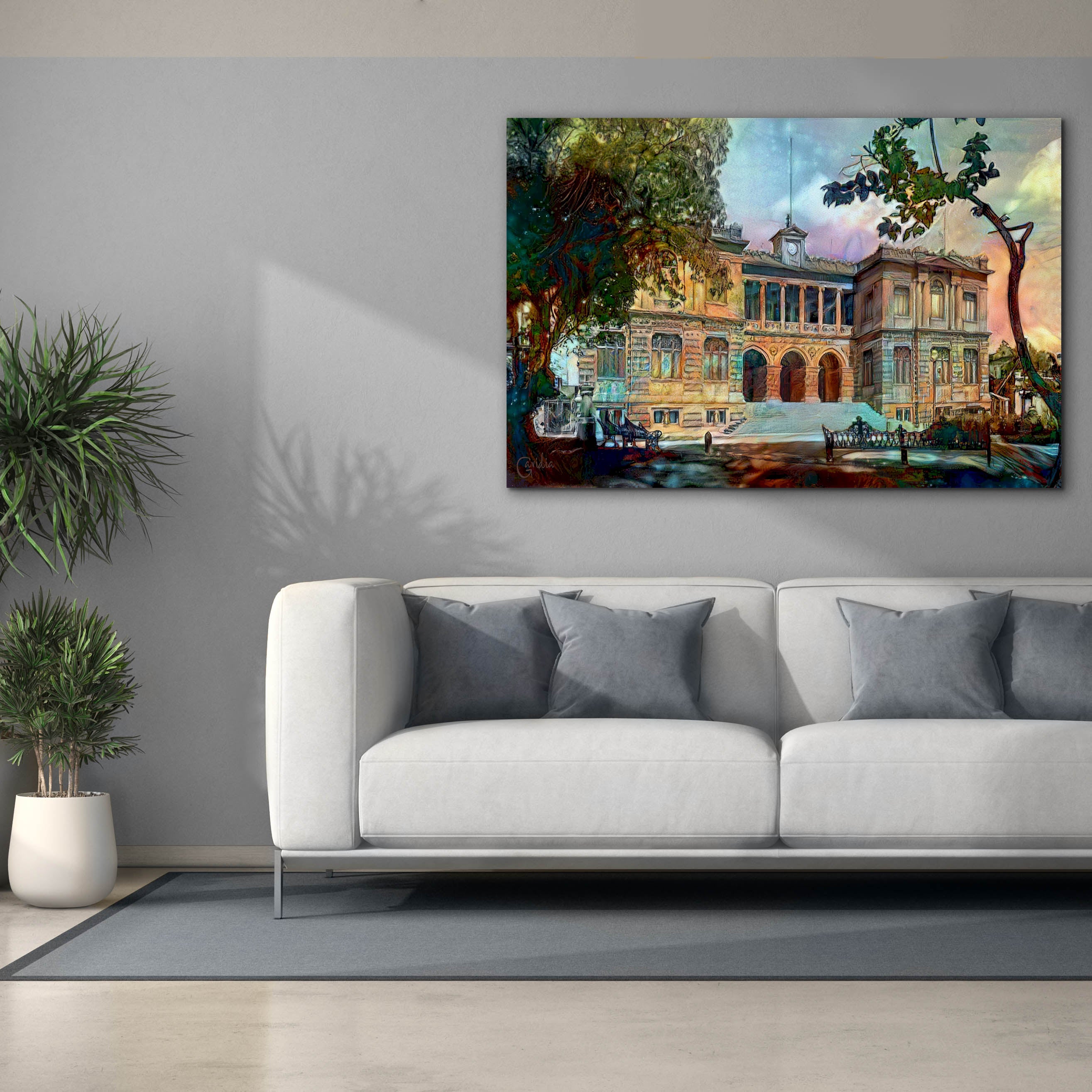 'Mexico City Museum of Geology' by Pedro Gavidia, Canvas Wall Art,60 x 40